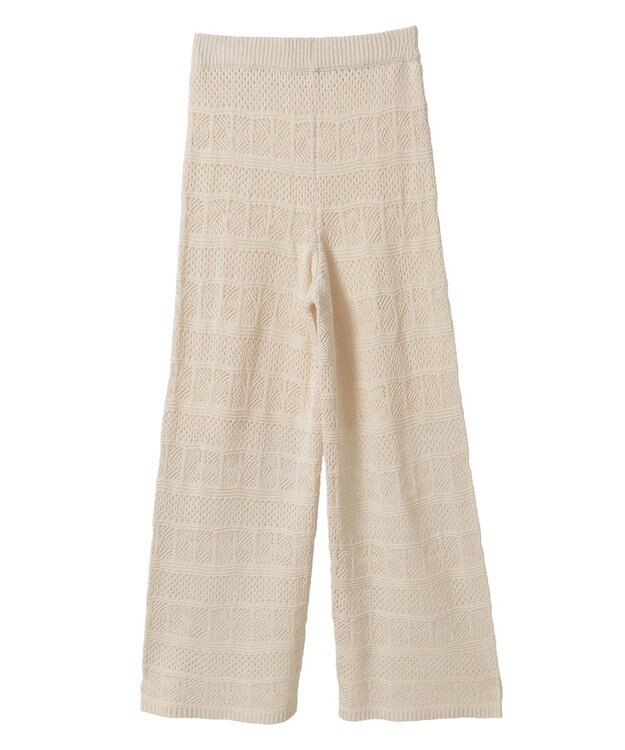 AMERICAN HOLIC レース編みニットパンツ Ivory