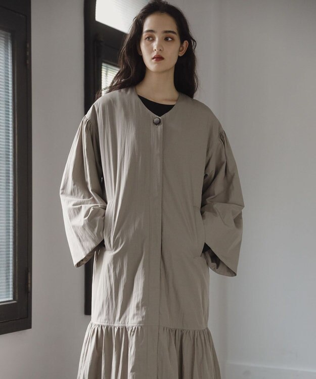 Green Parks ■ＥＳＣＡＲ　パディングロングコート Gray Beige