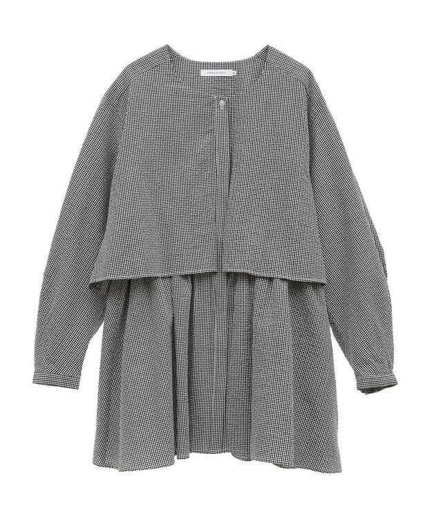 AMERICAN HOLIC サッカーティアードロングブラウス Light Green