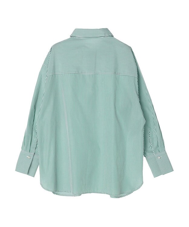 Green Parks ・ＥＬＥＮＣＡＲＥ　ＤＵＥ　パールボタンシャツチュニック Green