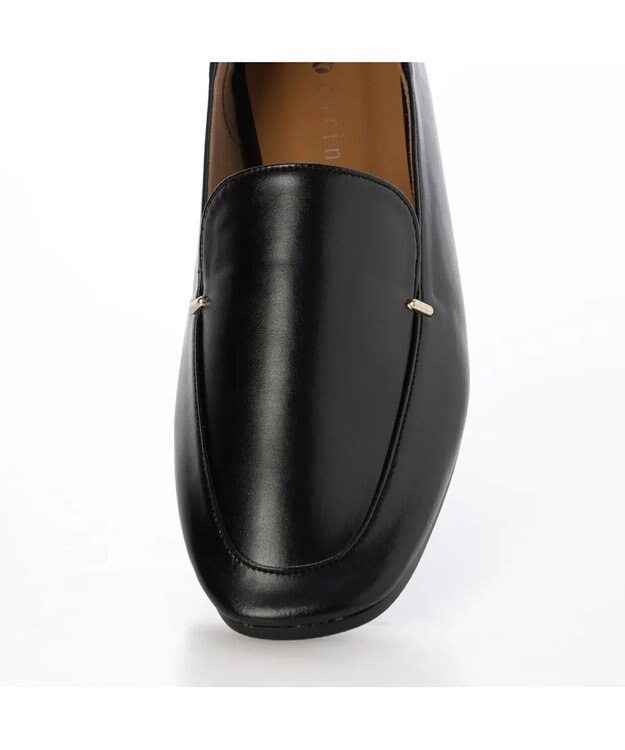 MODE ET JACOMO <carino>スクエアトゥフラットシューズ ブラック