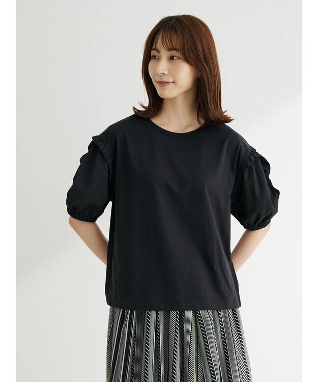 Green Parks ・ＥＬＥＮＣＡＲＥ　ＤＵＥ　ラッフルパフＴＥＥ Black