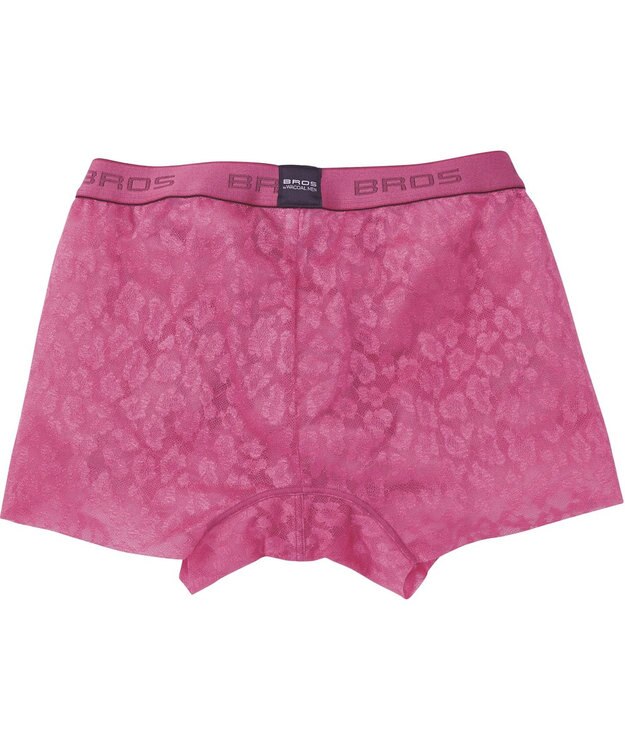 WACOAL MEN ボクサーパンツ【レースボクサー】フロント快適グラマラス 通気性 フリーなカッティング(裾部分) 前閉じ レース 下着 GT3341 /ブロス バイ ワコールメン ピンク