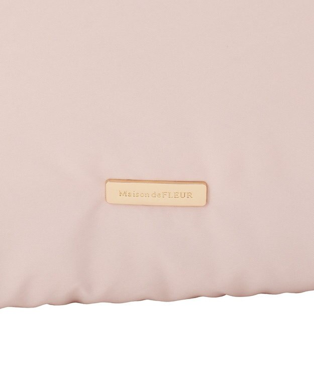 Maison de FLEUR 撥水加工パファーキャリーオントートバッグ Pink