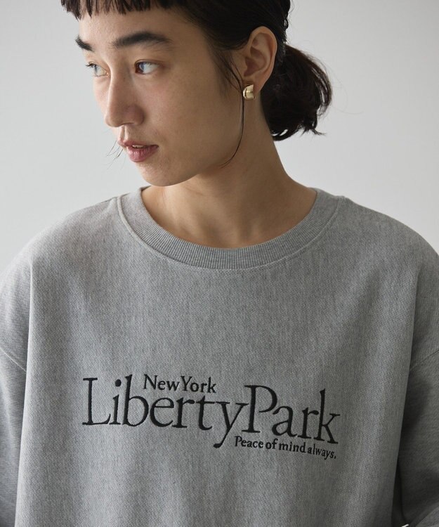 AMERICAN HOLIC Ｌｉｂｅｒｔｙ　Ｐａｒｋ刺繍スウェット2 Light Gray Mixture