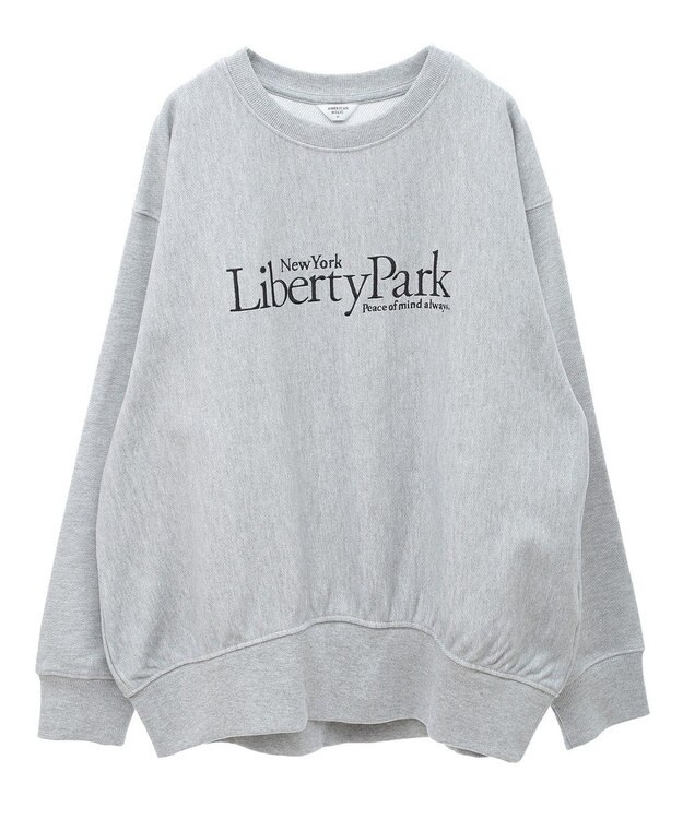 AMERICAN HOLIC Ｌｉｂｅｒｔｙ　Ｐａｒｋ刺繍スウェット2 Light Gray Mixture