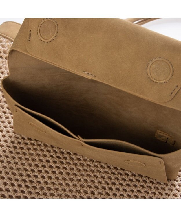 UNBILLION カカトゥ kakatoo / メッシュスクエアバッグ ベージュ