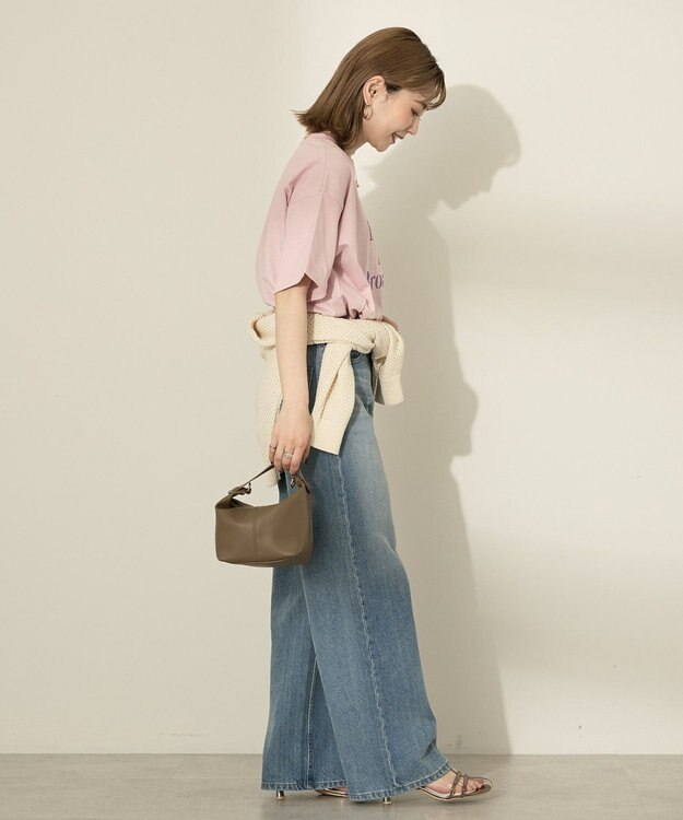 AMERICAN HOLIC カラーロゴTシャツ Navy