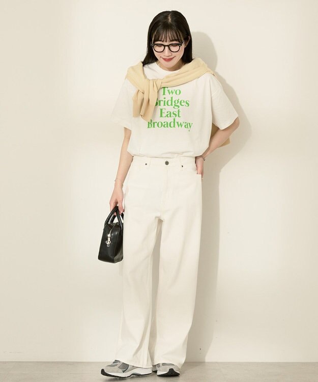 AMERICAN HOLIC カラーロゴTシャツ Off White