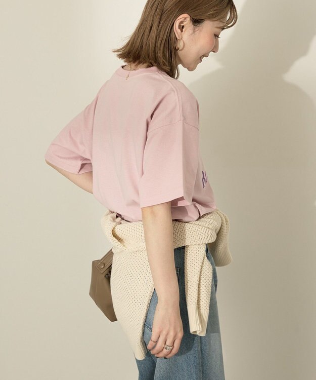 AMERICAN HOLIC カラーロゴTシャツ Navy