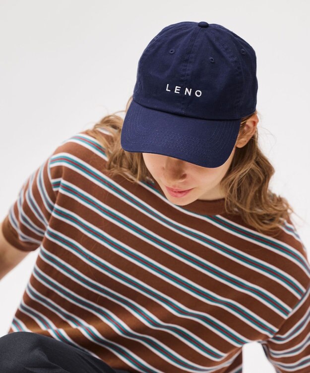 LENO LENO LOGO STONE WASH CAP《UNISEX》/ LENOロゴキャップ NAVY