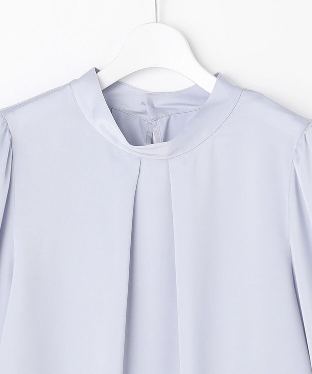 ANY SIS 【4WAY】長袖 ボウブラウス ライトブルー