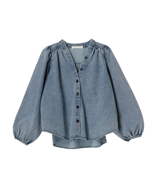 Green Parks ・ｆｕｒｒｙ　ｒａｔｅ　デニムシャツジャケット Light Indigo