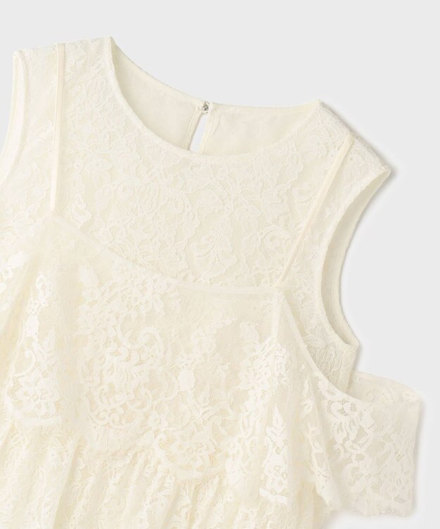 GRACE CONTINENTAL レイヤードレーストップ キナリ