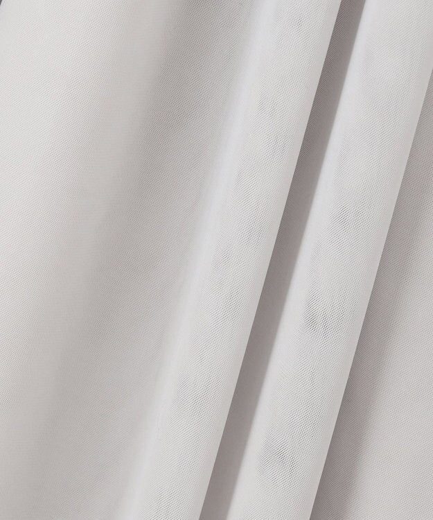 UNFILO L チュールスカート アイスグレー