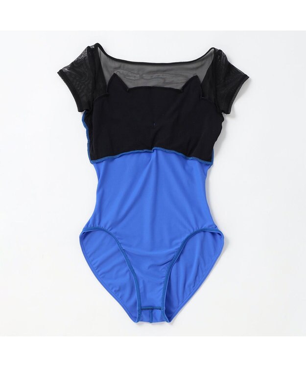 Chacott キャップスリーブレオタード ブルー