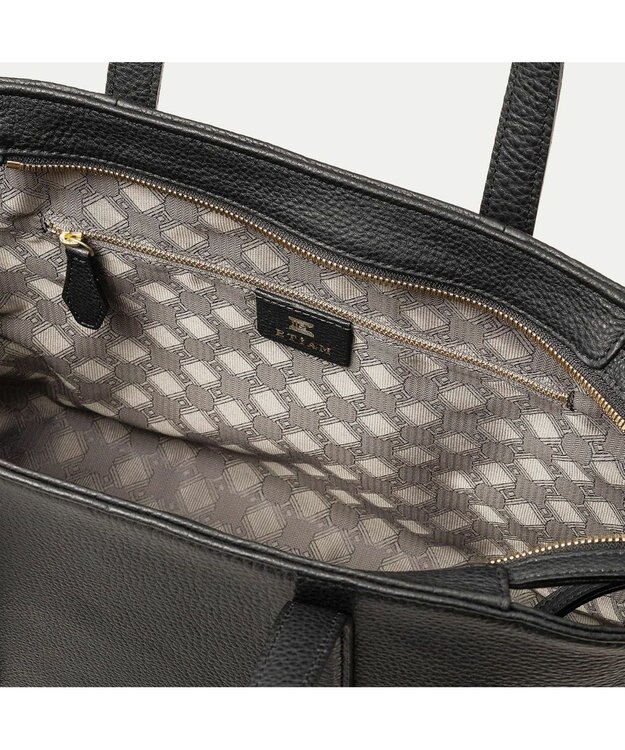 GOTAIRIKU 【ETIAM】シュリンク ファスナートートバッグ（S）《Flexi》 ブラック系