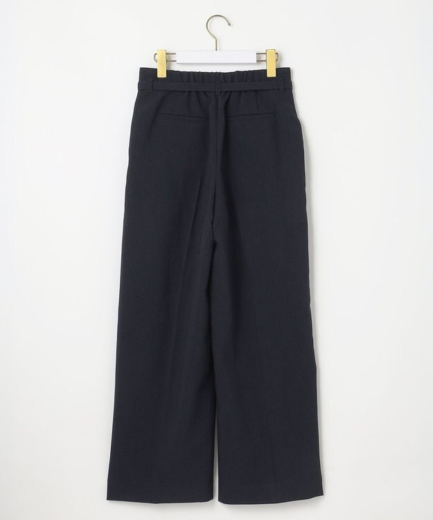 ANY SIS 【洗える】ドライオックスタック ワイドパンツ ネイビー