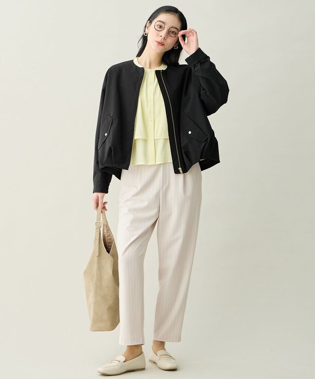 ANY 撥水バルーンブルゾン ブラック