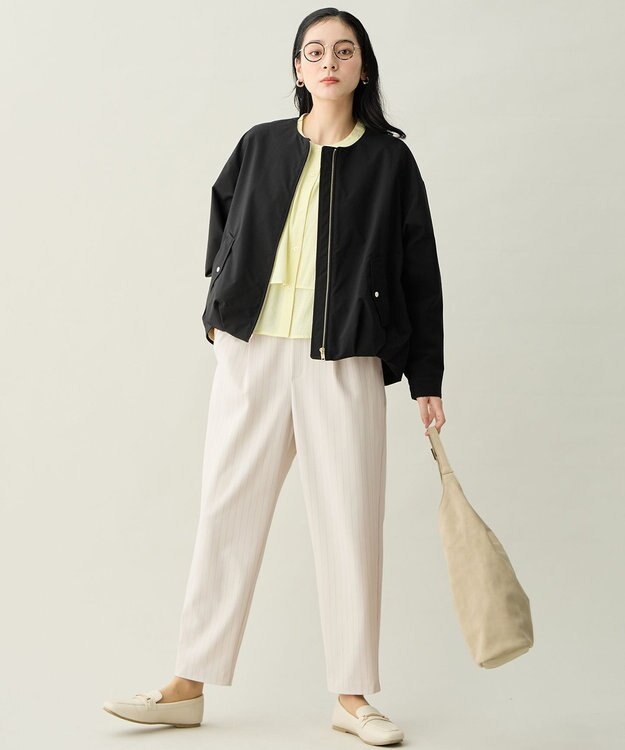 ANY 撥水バルーンブルゾン ブラック