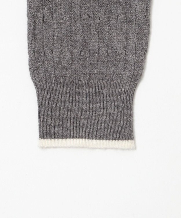 WEGO 【WEB限定/25年秋冬新作】別注USPOLOヘンリーネックニットPO グレー