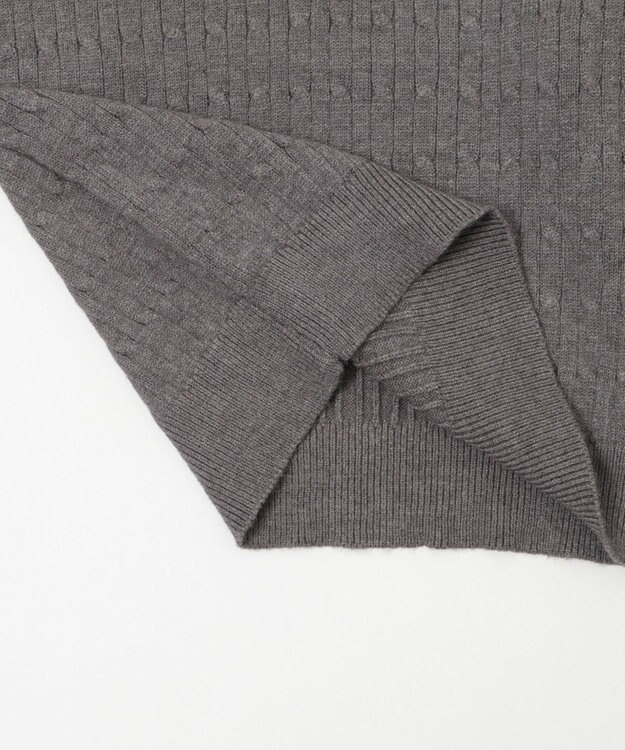 WEGO 【WEB限定/25年秋冬新作】別注USPOLOヘンリーネックニットPO グレー