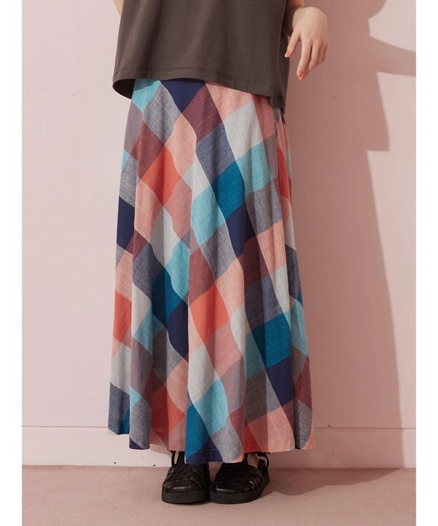 スカート1970s bias check jacquard maxi skirt 登場! - スカート