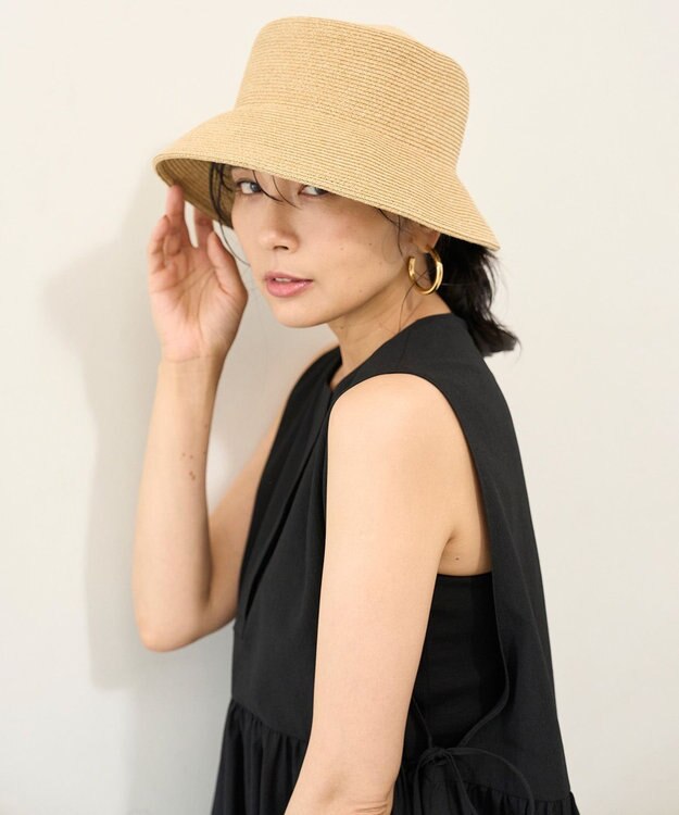 UNFILO ペーパーバケットハット ベージュ