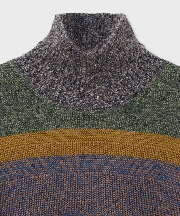 Paul Smith モヘアミックス ハイネック ニット オレンジ