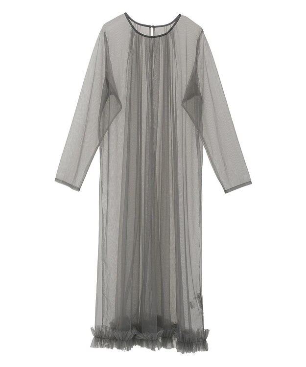 Green Parks ・ＥＬＥＮＣＡＲＥ　ＤＵＥ　チュールワンピース Charcoal Gray