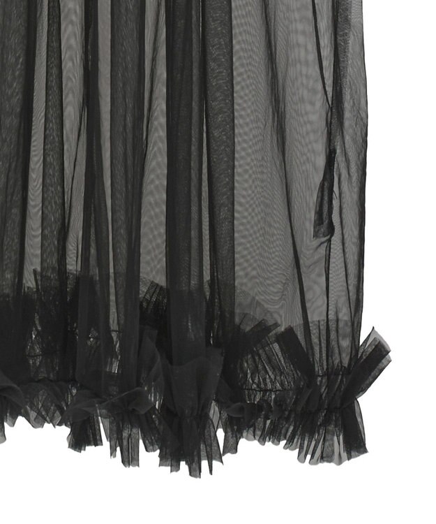 Green Parks ・ＥＬＥＮＣＡＲＥ　ＤＵＥ　チュールワンピース Black