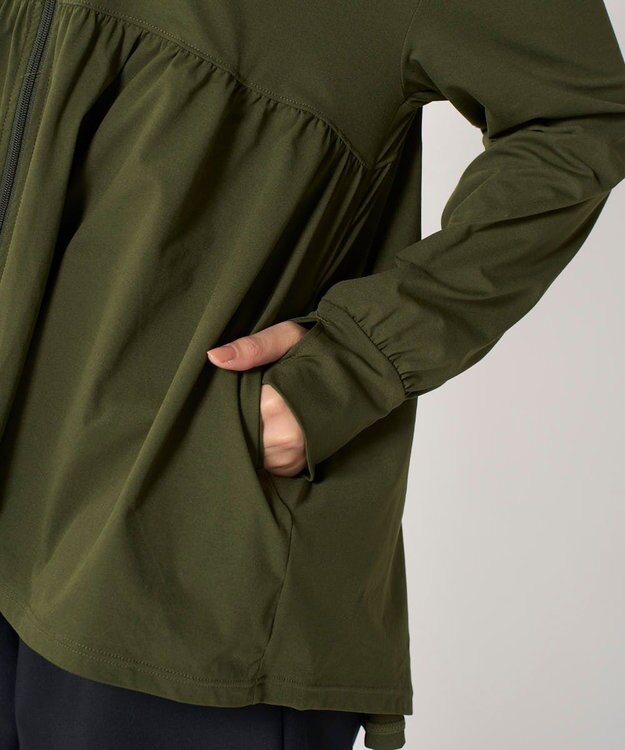 OP／FILA 【Kappa】フェイスガード付ラッシュガード カーキ