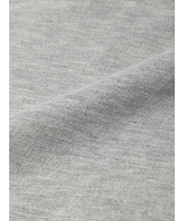 Green Parks ７分袖チュールドッキングロゴワンピース Gray Mixture