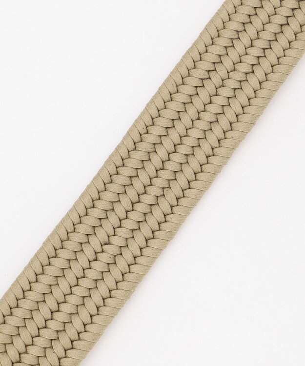 JOSEPH ABBOUD 【イタリア素材・ストレッチ・日本製】ソリッドメッシュ ベルト マスタード系