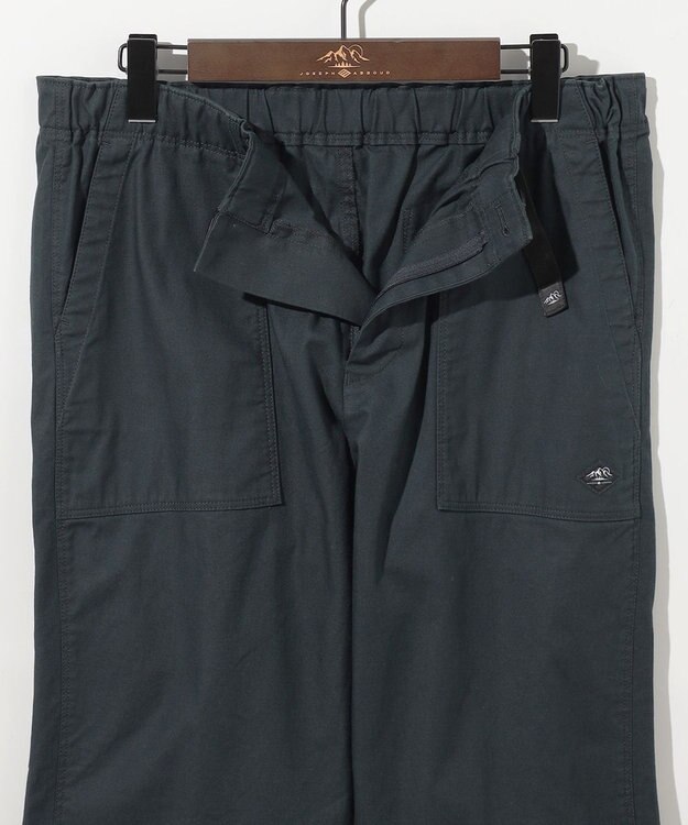 JOSEPH ABBOUD MOUNTAIN 【JAPANファブリック/ストレッチ】ビックライズストレッチ ベイカー パンツ ネイビー系