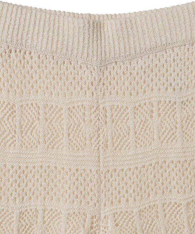 AMERICAN HOLIC レース編みニットパンツ Ivory