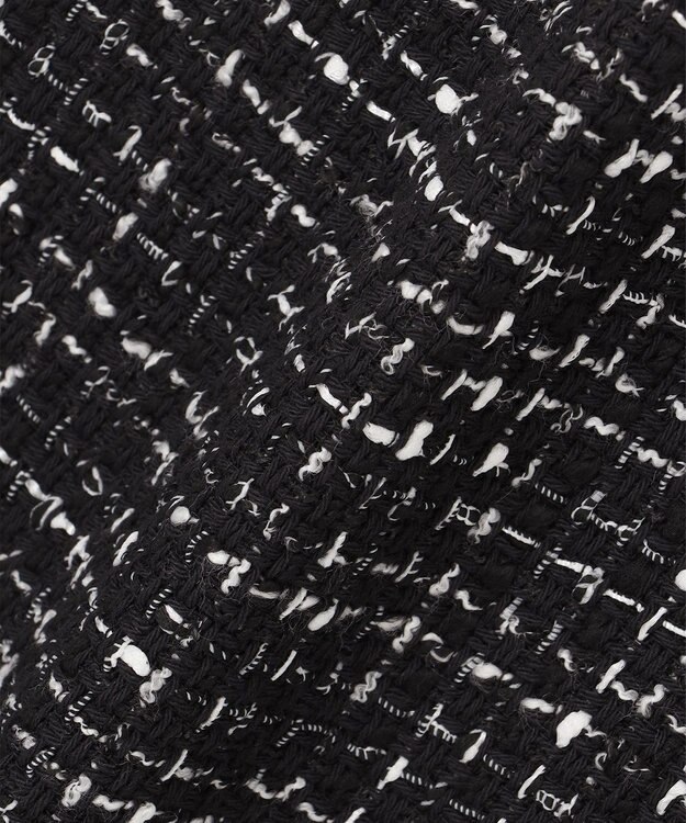 ICB 【セットアップ着用可能】ロービングツイード ナロースカート ブラック×オフホワイト系