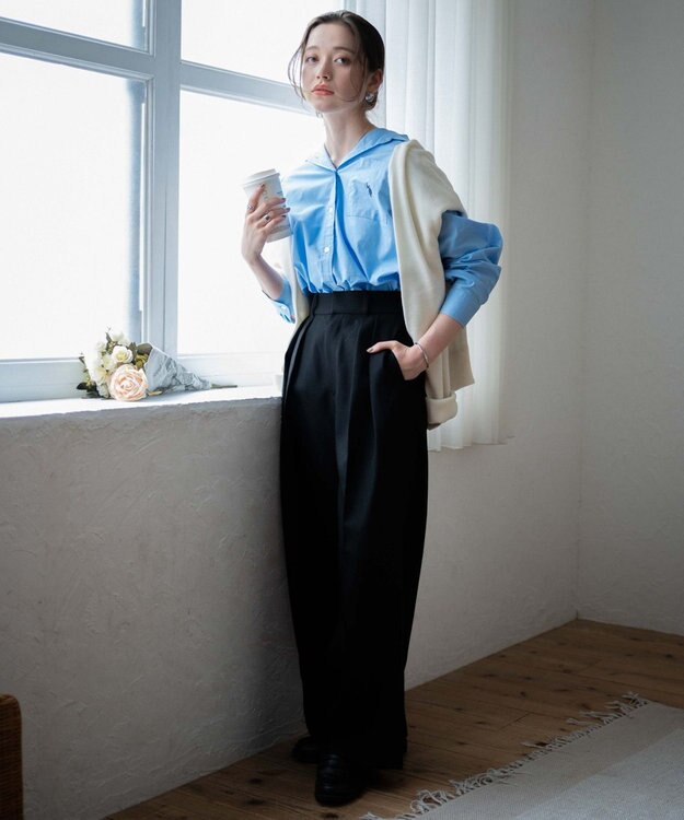 WEGO 【25年秋新色登場★】U.S. POLO ASSN.別注ロングスリーブシャツ ブルー