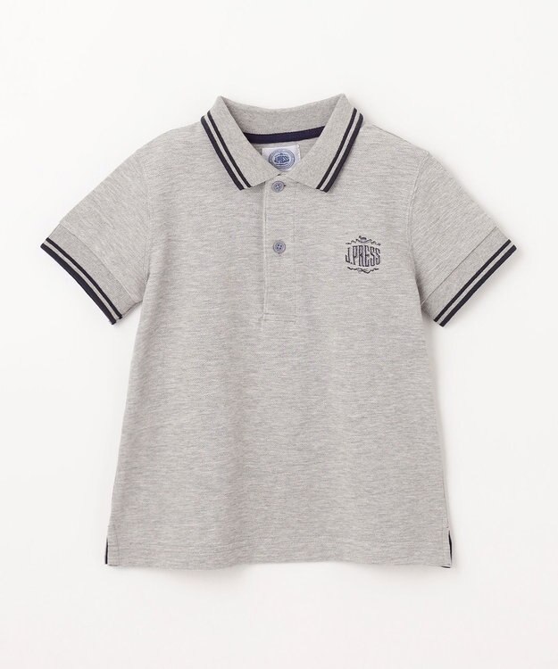 J.PRESS KIDS 【110-130cm】カノコ 半袖ポロシャツ グレー系