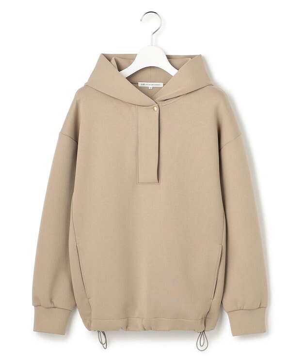 23区 S 【洗える】コットンエアーダンボール ドロスト フーディー ベージュ系