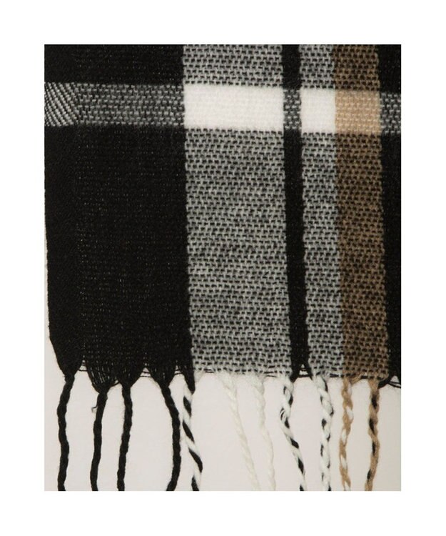 UNBILLION カシュネ cache nez / タータンチェックストール ブラック