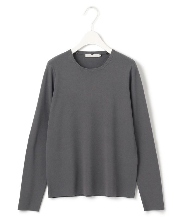 ICB 【洗える】 クロスコンビ ボウタイニット チャコール系