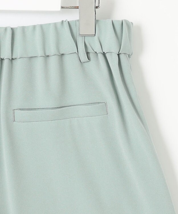 自由区 L 【セットアップ対応・洗える】トリアセジョーゼット  パンツ ライトグリーン系