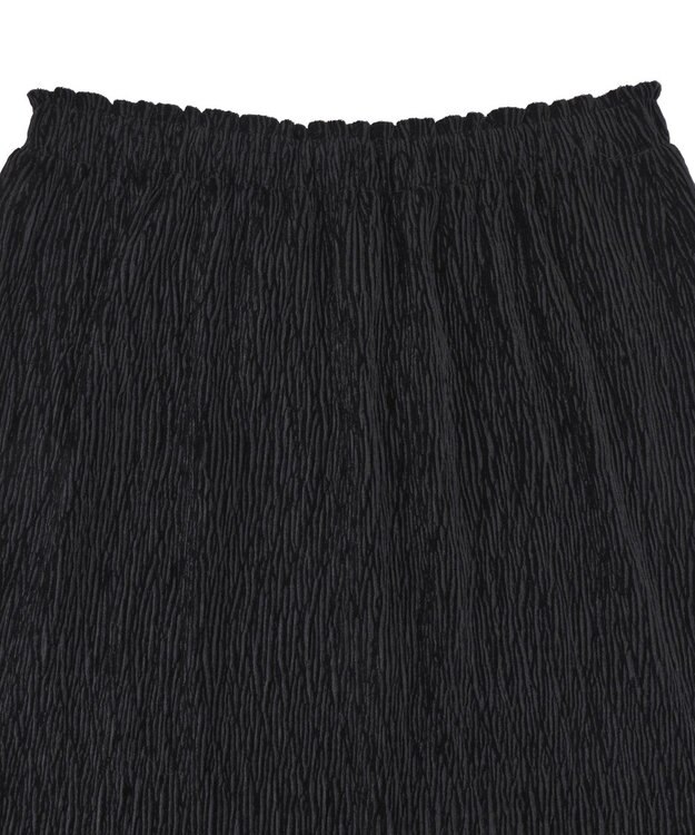 earth music&ecology シャイニーベロアスカート Black