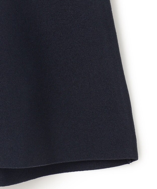 ICB 【洗える】シンセティックヤーン ペプラムニット ネイビー系［WEB限定］