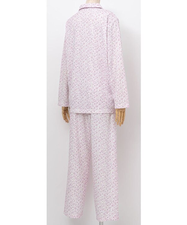 Wing 【パジャマ】 長袖・長ズボン 綿100％（表側・肌側） パイル素材（肌側） EP8093 ウイング／ワコール パープル