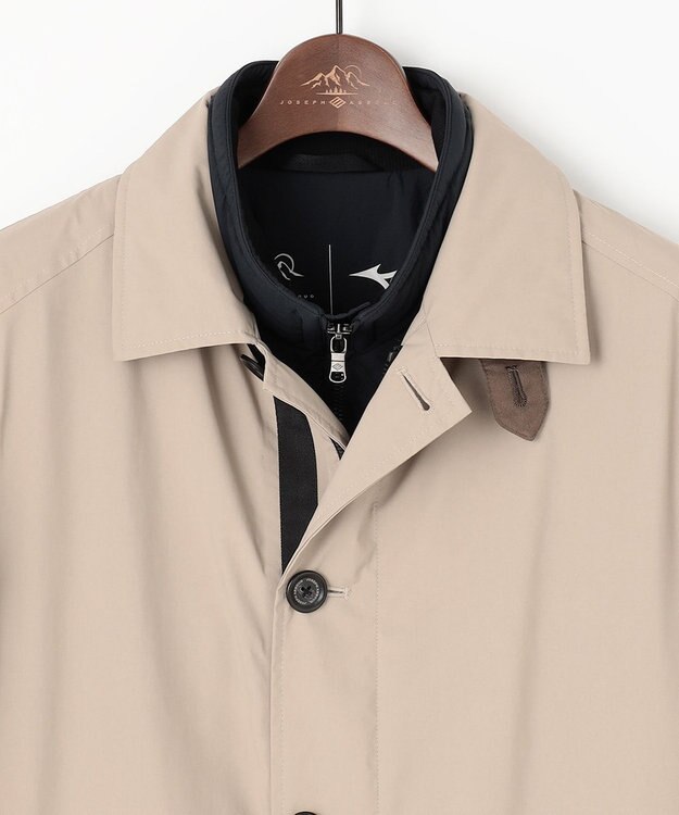 JOSEPH ABBOUD MOUNTAIN 【雑誌掲載/防風/撥水/3WAY】 ミズノコラボ　WIND STOPPER BY GORE-TEX LABS　ダウン コート ベージュ系