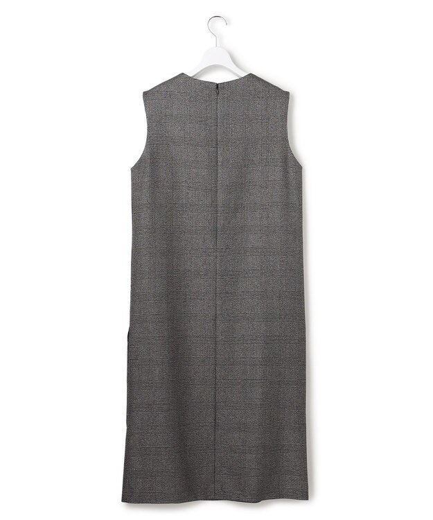 ICB L ウォッシャブルライトウール ワンピース ラメチェック