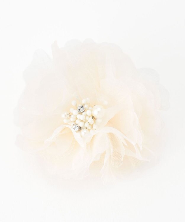 ANY SIS シャインフルール コサージュ ライトベージュ