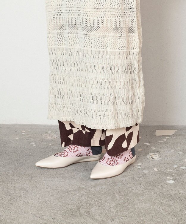 TRICOTE かぎあみ柄パンピーソックス 40MINT